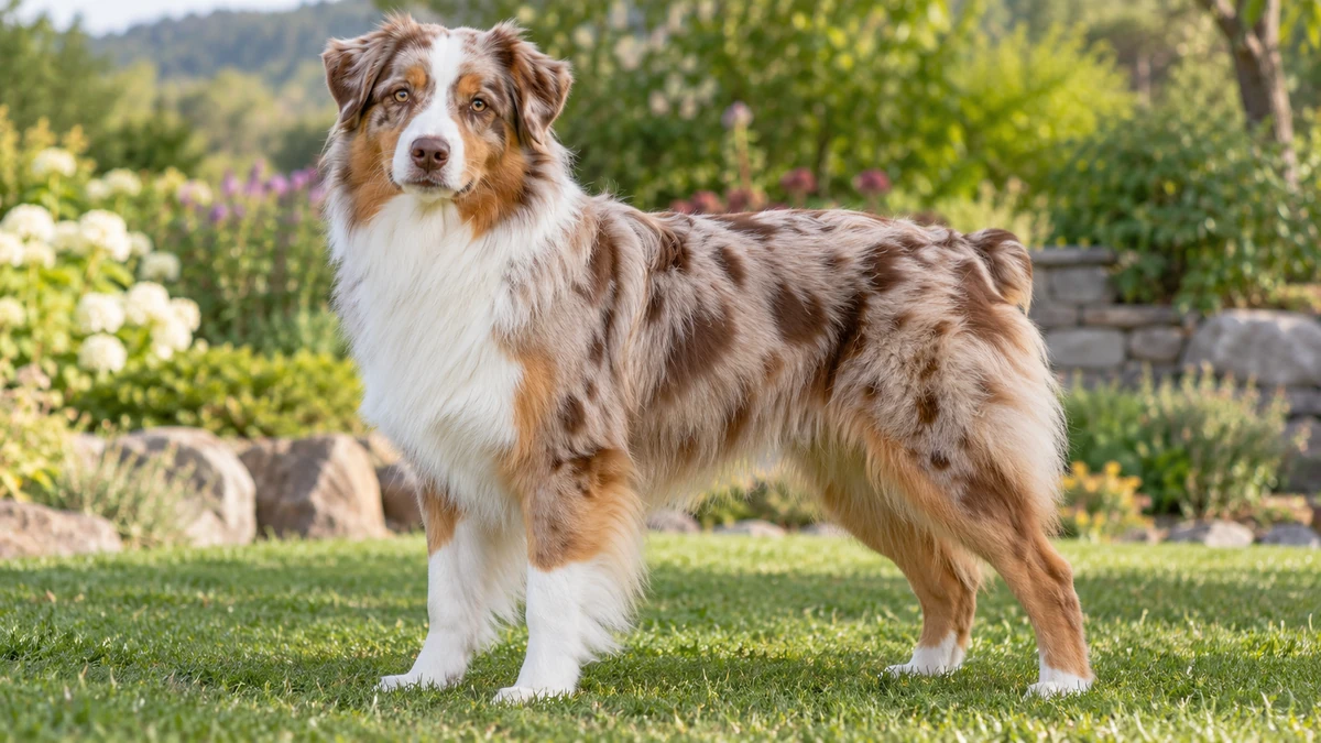 Avustralya Çoban Köpeği köpek — kırmızı merle renk